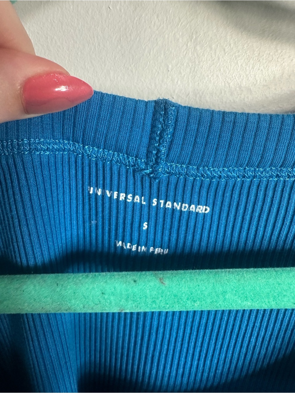 Universal Standard Bright Blue Ribbed Tank - Picture 3 of 5